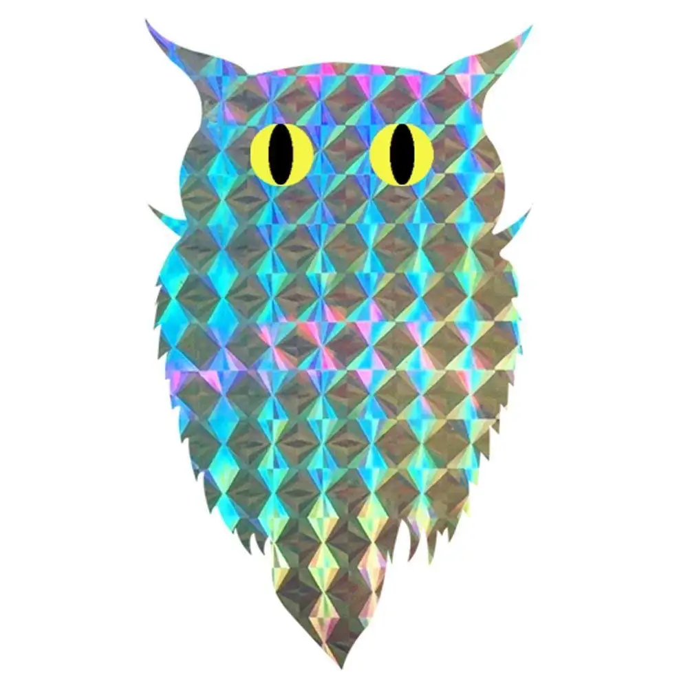 

Bird Repellent Blinder Reflective self Adhesive Owl Sticker (100 pcs/roll) Eco Friendly Scare A Bird - Window Decor Decals