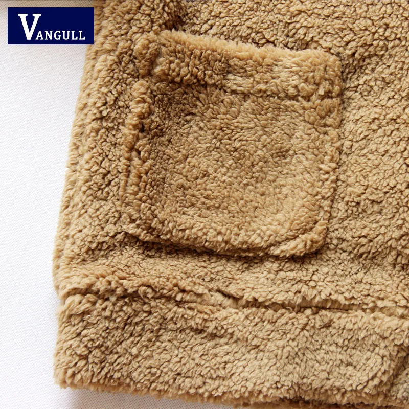 VANGULL Women Thick Flocking Jackets Female Oversize Coats Fur Loose Style Pockets Streetwear Jacket Coat Winter Outwear 2018 VANGULL Women Thick Flocking Jackets Female Oversize Coats Fur Loose Style Pockets Streetwear Jacket Coat Winter Outwear 2018