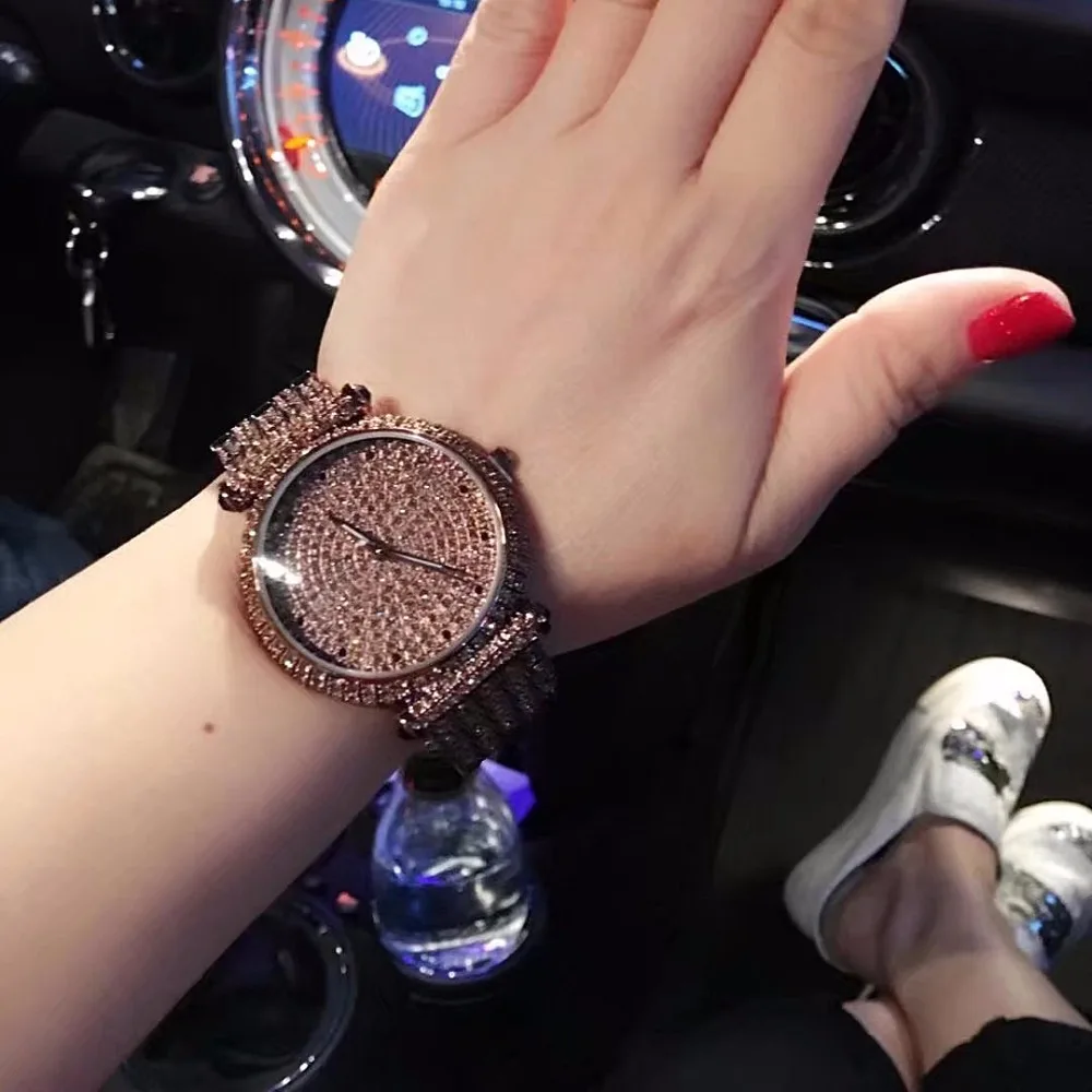 Женские наручные часы, стразы, бриллианты,, новая мода, LGXIGE, брендовые роскошные часы, женские браслеты, латунные металлические часы, montre femme