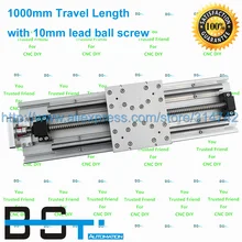 Линейный сценический привод, сценический 1000 мм, Длина перемещения, линейная мышь с 1610 шариковым винтом для DIY, фрезерный станок с ЧПУ X Y Z Axies# BSBK
