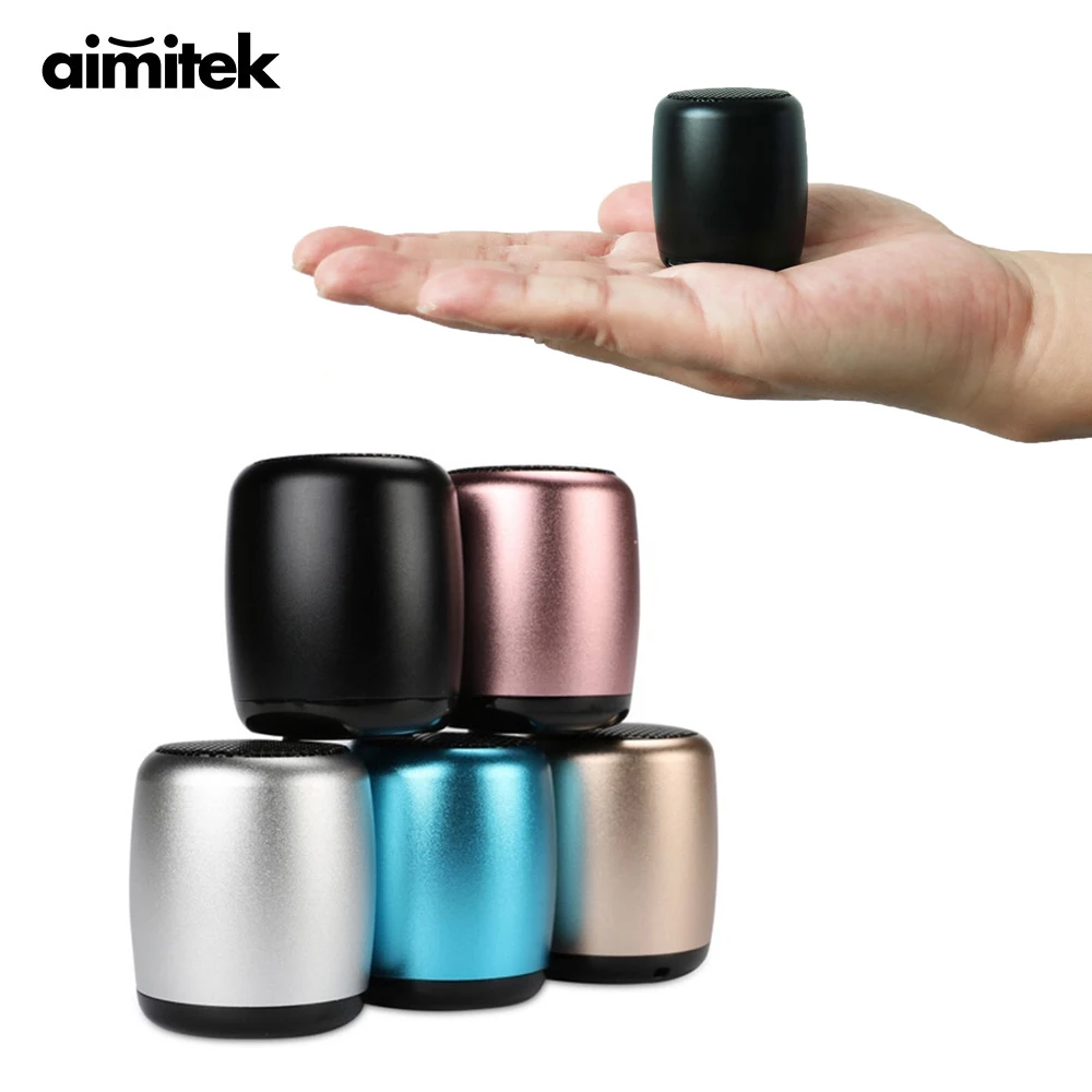 

10pcs/lot BM3 TWS Metal Super Mini Wireless Bluetooth Speaker Portable Small with Selfie Remote Control Microphone Lanyard