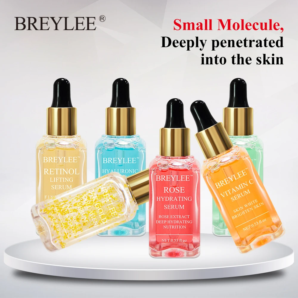 

BREYLEE Serum Facial Series Hyaluronic Acid Collagen Vitamin C Whitening Lifting Firming Anti-aging Wrinkle Skin Face Care 6pcs