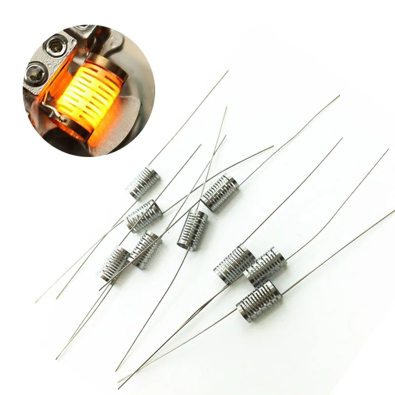 

Notch Coil 10pcs/lot SS 316L Premade Heating Wire 0.25ohm Prebuilt Coils for Electronic Cigarettes RDA RBA RTA Atomizers
