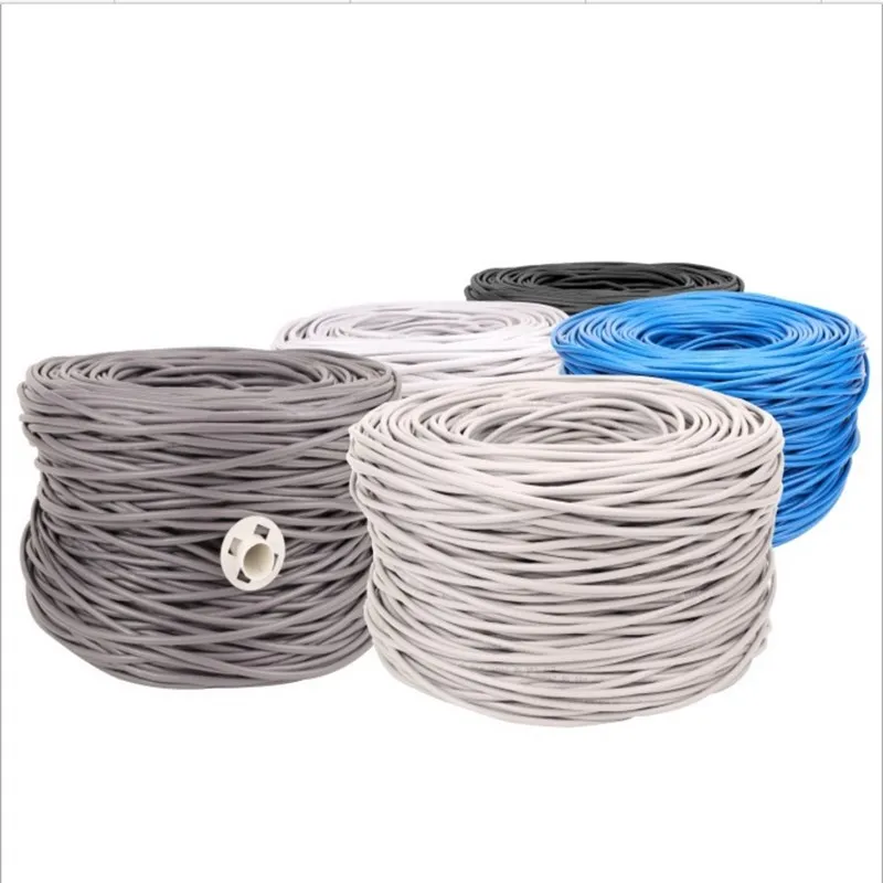 

Super five network cable computer network cable 8-core twisted pair cable network engineering special wiring m12