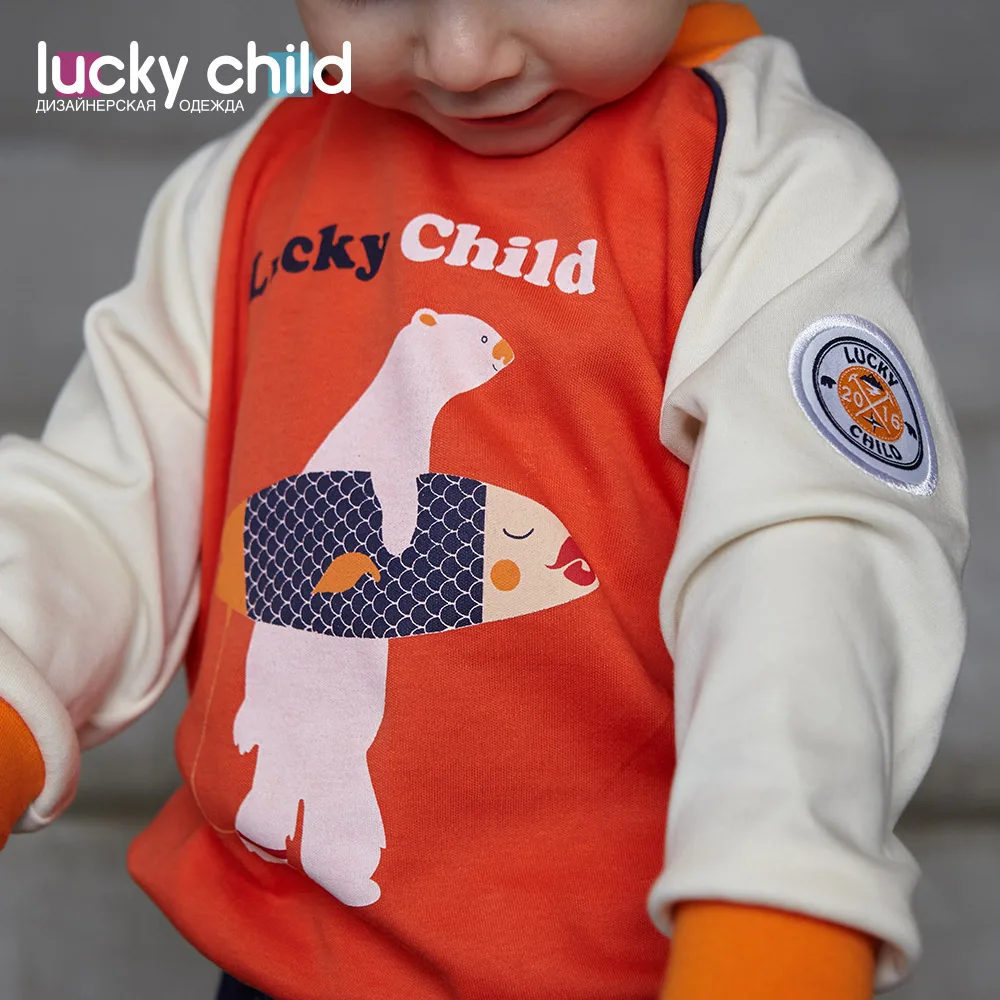 Кофточка Lucky Child с начёсом для мальчиков, арт. 32-12f, 1 шт(Умка) [сделано в России, от 2-х дней]