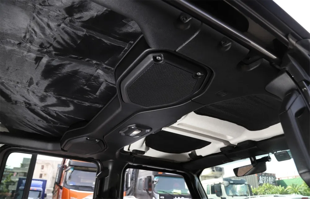 Hardtop Звукоизоляционная изоляция для Jeep Wrangler JL 2/4, изоляция дверей, хлопок, аксессуары для салона автомобиля, черный цвет, 4 шт