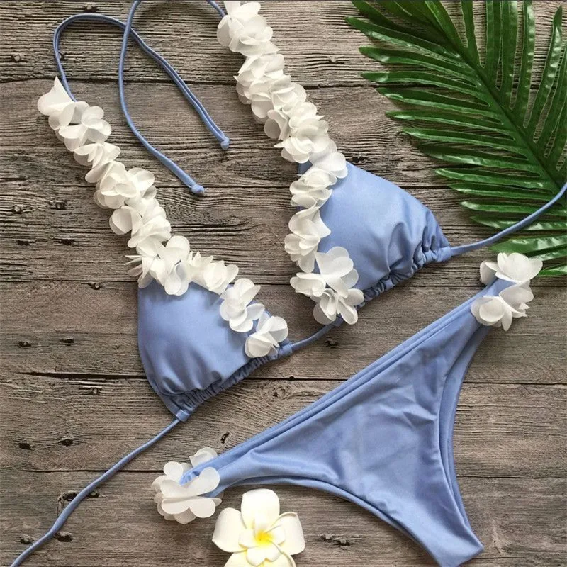 

Hot Sexy Pushup Filled Bra Bikini Slim Swimsuit 2018 Spliced Swimsuit Women