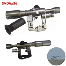 FIRECLUB Тактический драгунов с красной подсветкой 6x36 SVD первый фокальный самолет FFP дальномер Сетка прицел с QD Крепление