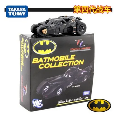 TAKARA TOMY Бэтмен металлический Бэтмобиль колесница коллекционные модели автомобилей из сплава игрушки 7 см/2," с подарочной коробкой игрушки для детей - Цвет: 4