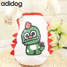 

2018 Summer Dog Clothes Vest Dinosaur Dogs Shirt For Small Medium Dogs Cool Clothes Pet Outfit Puppy Clothing S-XXL adidog