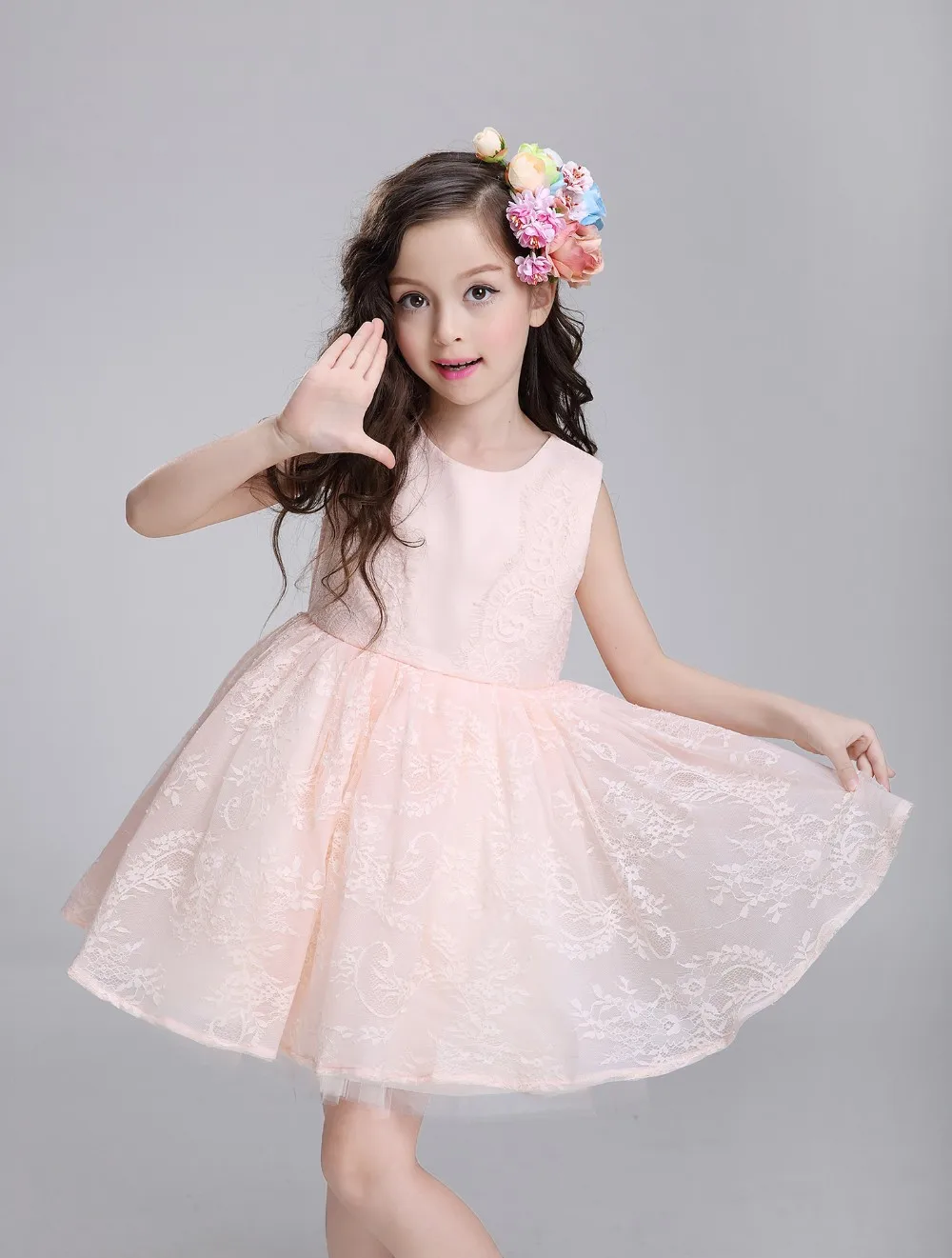 de aniversário princesa do bebê meninas vestido