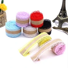 40MM Burlap Ribbon 2M Vintage Wedding Centerpieces Decoration Lace Trim ribbon Jute Hessian Rustic Party Decor DIY Supplies 40MM Burlap Ribbon 2M Vintage Wedding Centerpieces Decoration Lace Trim ribbon Jute Hessian Rustic Party Decor DIY Supplies