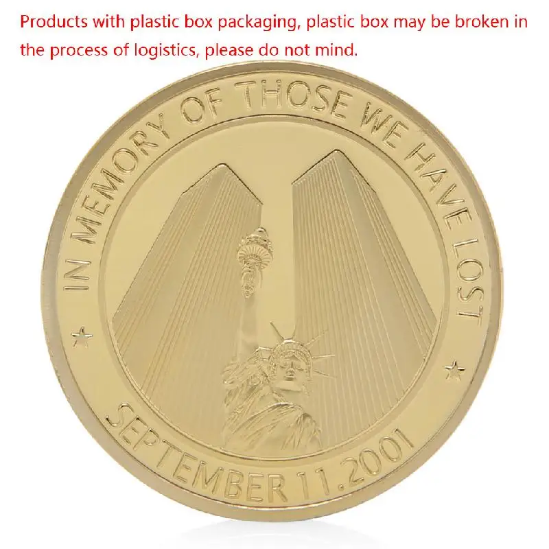 OOTDTY Coin 11 сентября 2001 в память о тех, которые мы потеряли памятные коллекционные монеты