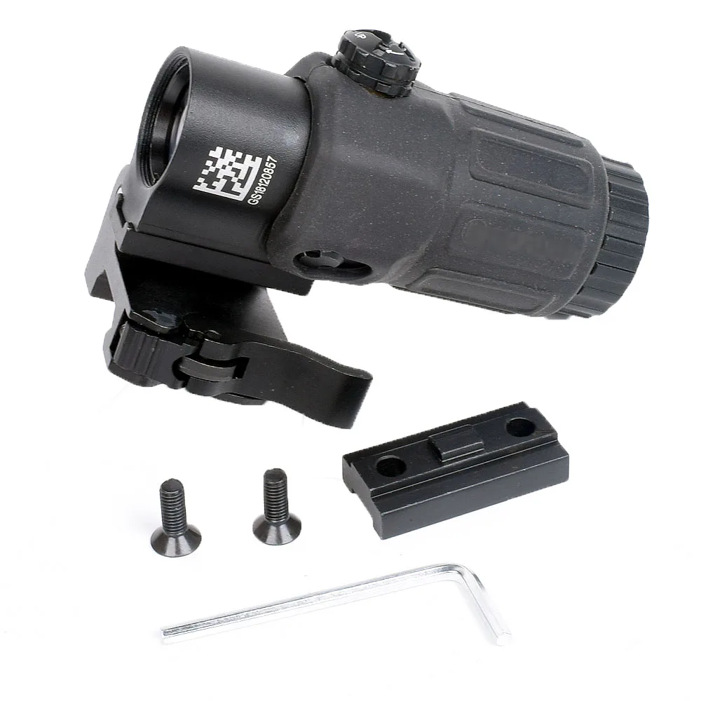 WIPSON الادسنس 3X المكبر مع التبديل إلى الجانب سريعة انفصال QD جبل للصيد الأسود الرمال والأحمر اللون