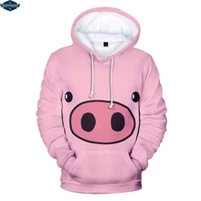 LUCKYFRIDAYF Lucky Pig 3D женские толстовки модные кавайные толстовки 3D зимние повседневные толстовки женские XXS-4XL