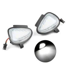 2 pçs ajuste direto branco led sob espelho lateral poça luzes para vw gti para golf mk6 6 mkvi c45