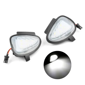 

2pcs Direct Fit White LED Under Side Mirror Puddle Lights For VW GTi for Golf MK6 6 MKVI C45