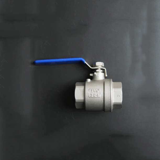 1-1/" BSP внутренняя резьба полный диаметр 304 нержавеющая сталь 2 части шаровой клапан для воды, нефти, газа