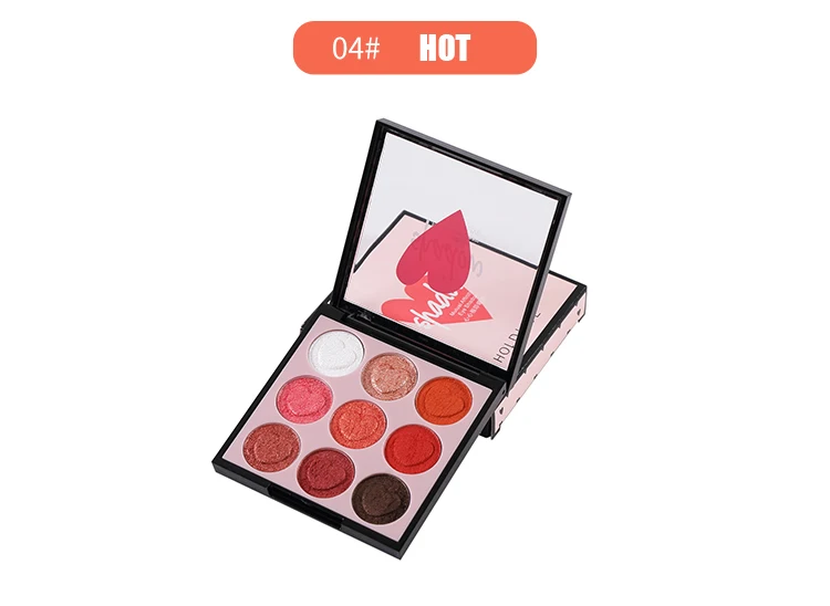 HOLD LIVE 9 Color Eyeshadow Palette Shimmer Matte Glitter Eye Shadow Palette Pigment Diamond Eyeshadow Glitter Nude Eyes Makeup (19)