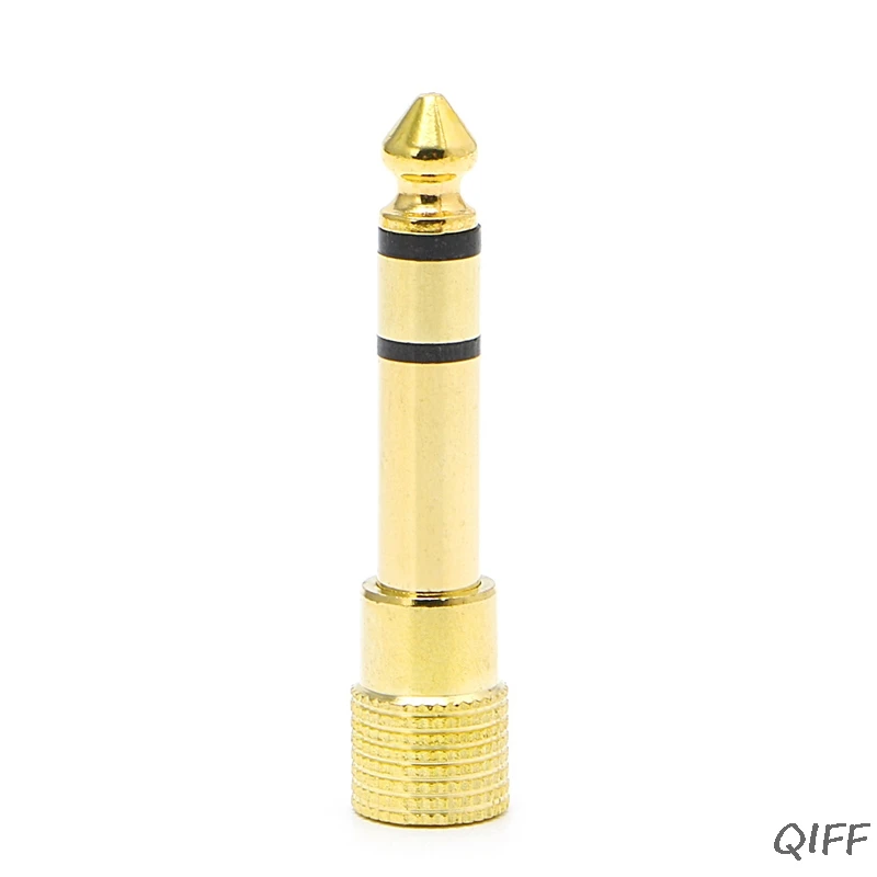 

6.5mm 1/4"Male Plug To 3.5mm 1/8" Female Jack Stereo Headphone Audio Adapter Mar28