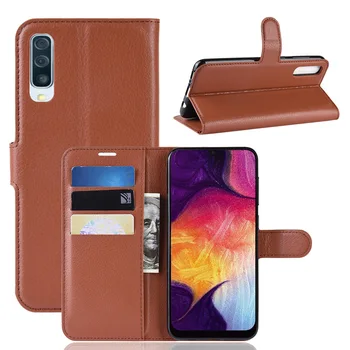 

2019 Top Phone Cases For Samsung Galaxy A50 A40 A70 A60 A30 Luxury Leather bookcover for Samsung M30 M10 M20 case DHL Free 50pc