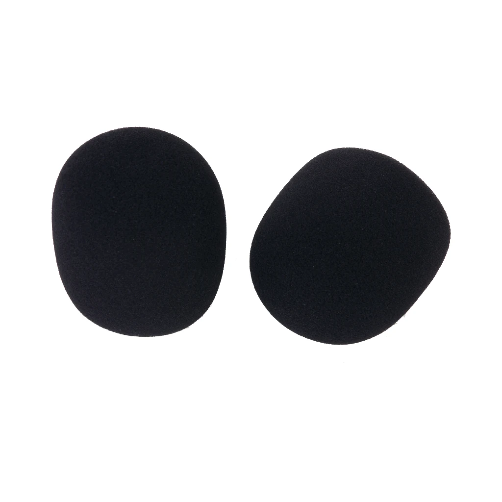 

2 Pcs Studio Microphone Foam Mic Shield Cover Black