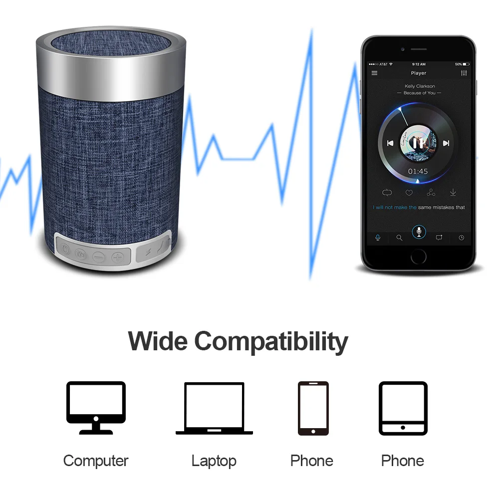 melhor Palestrante Para O Telefone sem fio Portable Speakers Microfone Embutido Altifalante Portátil Heavy Bass Music Players Chamada Hands free