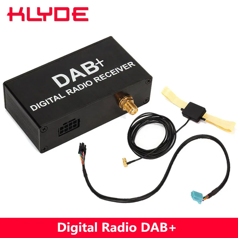 KLYDE внешний DAB Add DAB+ цифровой радиоприемник с сенсорным управлением для Android 8,0 9,0 автомобильный радиоприемник только для Европы