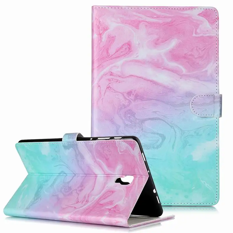 

Folding Flip Tablet Cases For Samsung Galaxy Tab A 10.5 2018 T590 T595 Stand Cover PU Leather Soft TPU Silicone Protective Shell