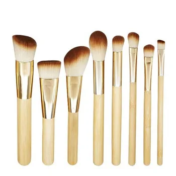 

New 8PCS Professional Makeup Brushes Set Bamboo Handle Eye Shadow Eyebrow Foundation Blusher Tool -43