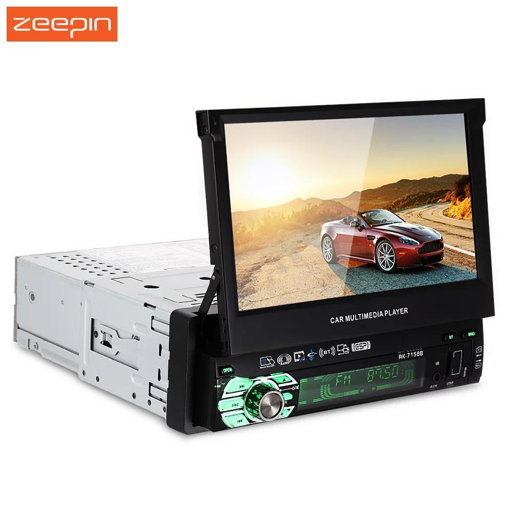 

Zeepin Universal 7158B 7 inch HD Touch Screen AM and FM Stereo Radio Car Multimedia Player with Mirror Link Function