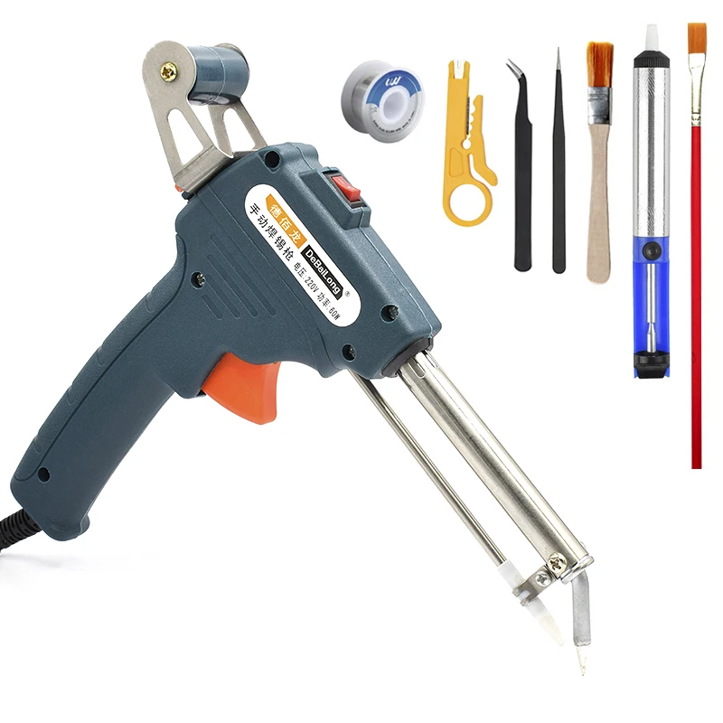 

60W High Quality Automatic Send Tin Soldering Iron Gun Kit Welding Repair Rework Soldering Station Electric Solder Iron Tool Set