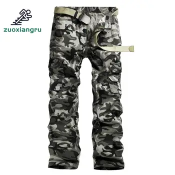 

Outdoor Sports Tactical Camouflage Pants For Men Camping Riding Hiking Autumn Four Seasons Multi-pocket Zipper Men Trousers