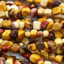 Со скидкой натуральные желтые мукаитовые желтки из камня самородок бусины свободной формы 5-12 мм подходят для ювелирных изделий 1" 03921