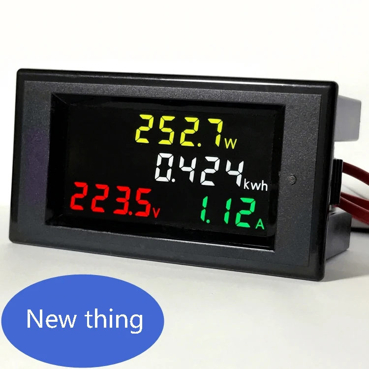 

New thing AC80.0-300.0V ,AC0-99.99A Colorful display and measure AC current , voltage , Active Watt and kWh energy value