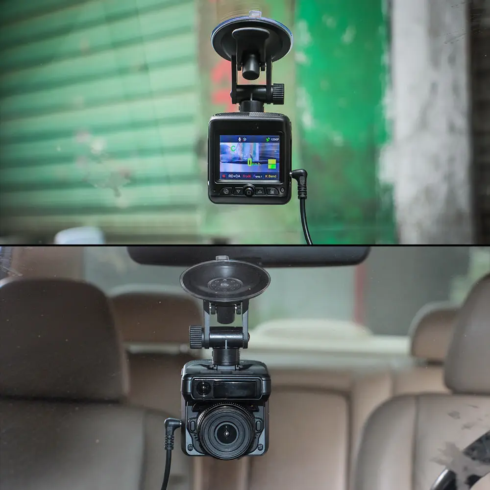 Ruccess STR-LD200-G 3 in 1 Car DVR Radar Detector Laser With GPS Full HD 1296P 1080P Dual Recorder Dash Camera Front and Rear