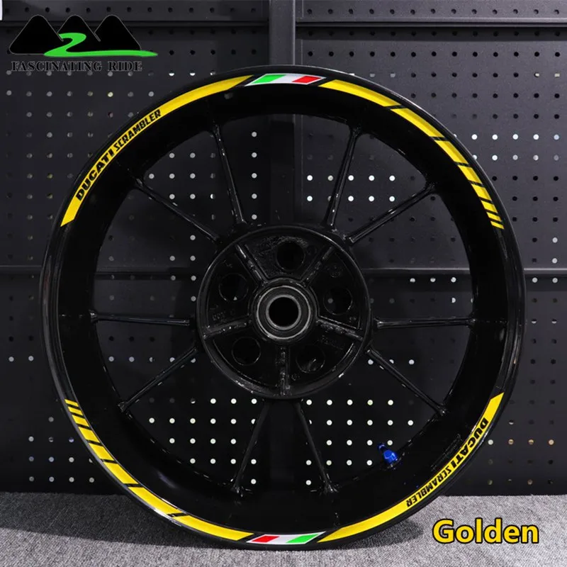

Applicable to Ducati Motorcycle 696 796 795 821 848 899 1200 1199 1299 Monster Modified Waterproof Reflective Hub Sticker