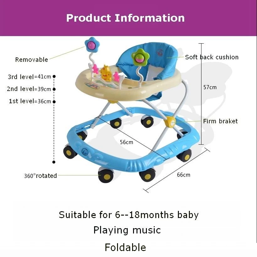 baby walker with locking wheels