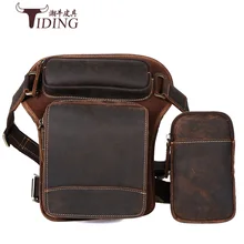 Кожа коровы поясной сумки человек г. Модные мужские брендовые винтажные коричневые сумки через плечо из натуральной кожи Мужская поясная сумки повседневные сумки