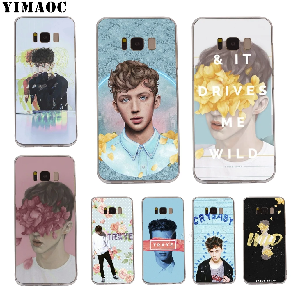 Мягкий ТПУ чехол YIMAOC Troye Sivan для Galaxy j3 j5 j6 j7 A5 2016 2017 A6 A9 2018 Note 8 9 S7 edge S8 S9 S10 Plus S10e |