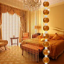 Кристалл Стекло бисера Шторы Роскошные гостиная спальня окна, двери Свадебный декор мечта Романтика m29