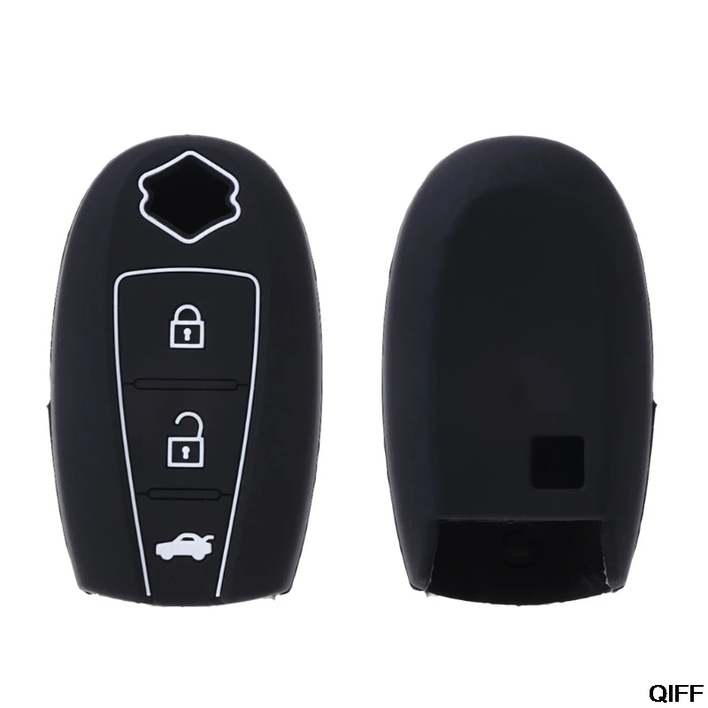 

3 Buttons Silicone Car Remote Key Fob Cover Case Holder For Suzuki SX4 Kizashi May06