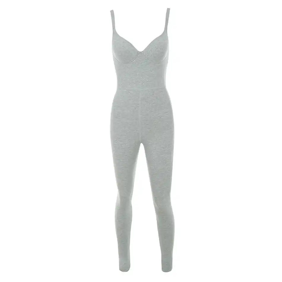 grey loungewear jumpsuit