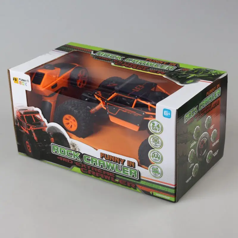 FB FUNNY BOX 4WD RC Monster Truck внедорожник 2,4G пульт дистанционного управления багги Рок Гусеничный автомобиль оранжевый