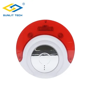 

Wireless 433MHz /868MHz Siren Indoor Sound and Flashing Light Siren Alarm System Strobe Siren For Home Security