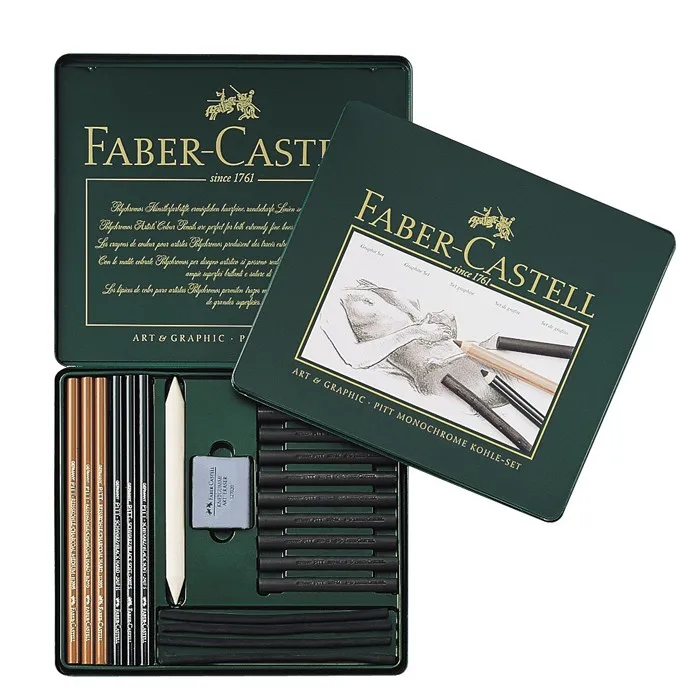 Строчить Писанина Pen Faber Castell 22 шт. эскиз карандашом набор резиновая уголь бумажный Живопись Комбинация 112967