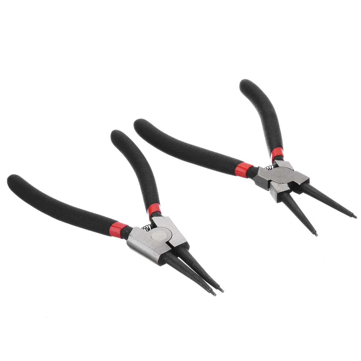 4pcs/set 7 Inch Internal External Curved Straight Pliers Retaining Clips Snap Ring Tip Circlip Pliers For Useful Hand Tool