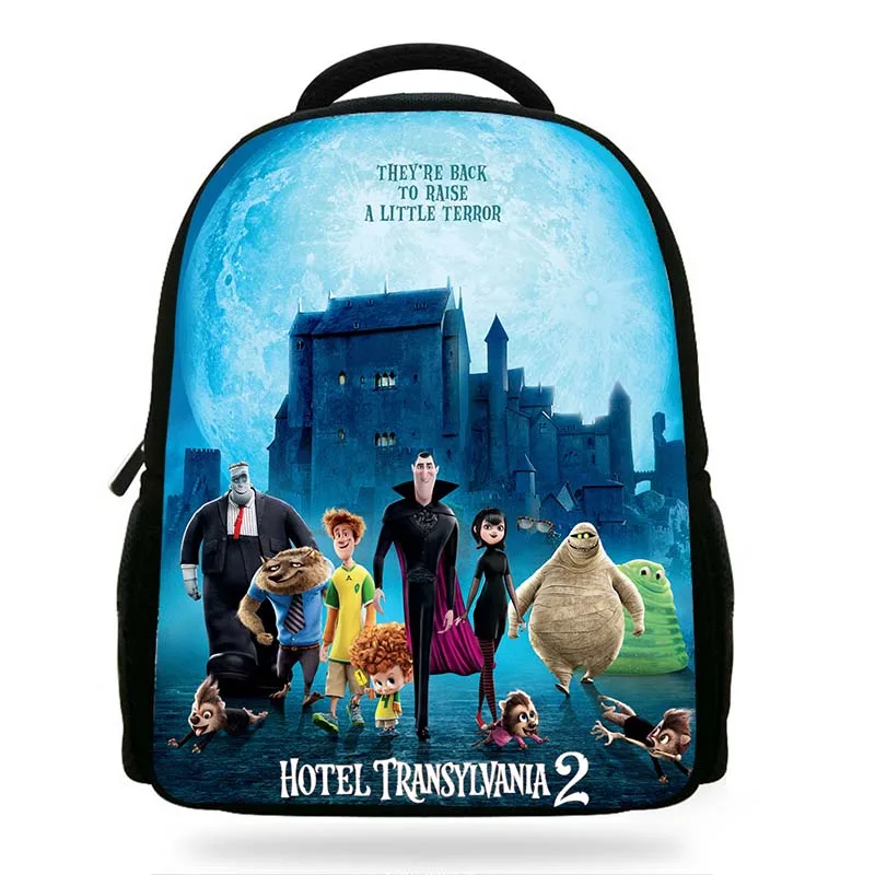 

New Cartoon Movie Hotel Transylvania 2 Book Bags For Children Drakula/Denis Character Backpack For Kids School Boys Girls