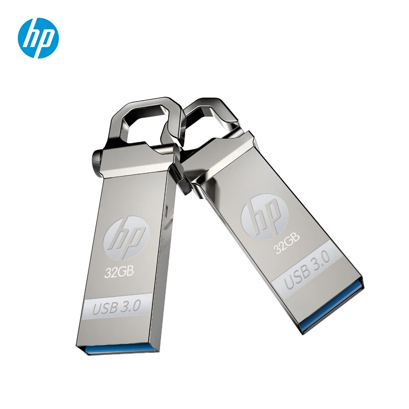 Hp металлический USB флеш накопитель 32 Гб 64 DIY Pendrive X750W Cle 3 0 Memory Stick ключ большой палец
