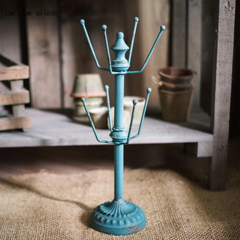 pylons design rustic antique handmade decorative metal shelf (11)